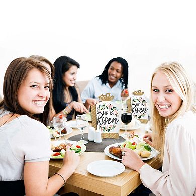 Big Dot Of Happiness Religious Easter - Table Decor Christian Fold & Flare Centerpieces 10 Ct