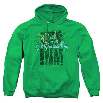 DC Comics Break Stuff Adult Pull Over Hoodie