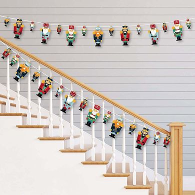 Big Dot Of Happiness Christmas Nutcracker Holiday Party Decor Clothespin Garland Banner 44 Pc
