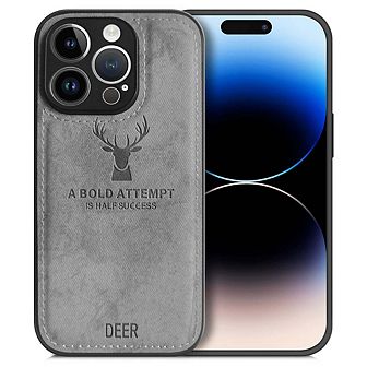 Alpha Digital Iphone 14promax - Protective Case W/ Luxury Soft Cloth & Deer Design- Anti-dirt/shock