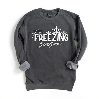 Simply Sage Market It's Freezing Season Garment Dyed Sweatshirt