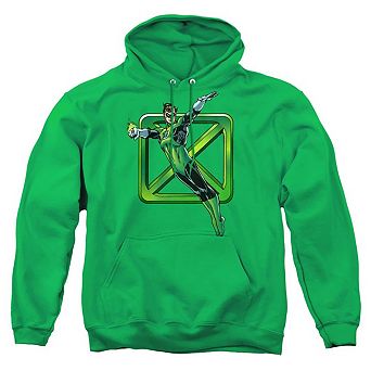 Dc Comics Green Cross Adult Pull Over Hoodie