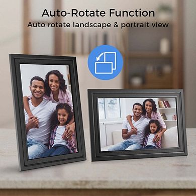 10in Cloud Frame- Easy PhotoShare APP- 20GB Cloud Storage, Auto-Rotate