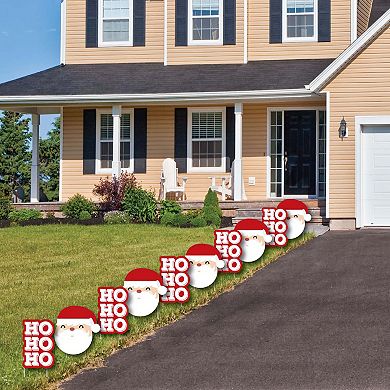 Big Dot of Happiness Jolly Santa Claus - Outdoor Christmas Yard Decorations - 10 Piece