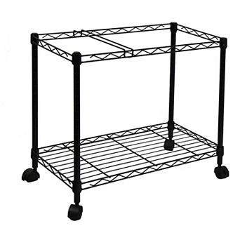 Oceanstar Portable 1 tier Metal Rolling File Cart