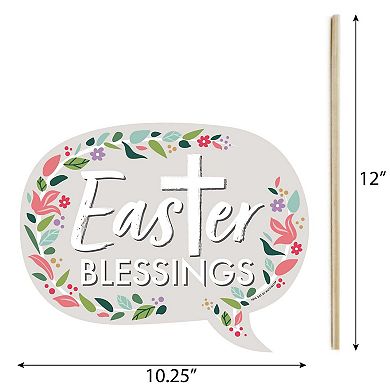Big Dot Of Happiness Funny Religious Easter - Christian Holiday Party Photo Booth Props 10 Pc