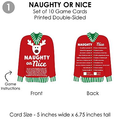 Big Dot Of Happiness Ugly Sweater 4 Christmas Party Games 10 Cards Each Gamerific Bundle