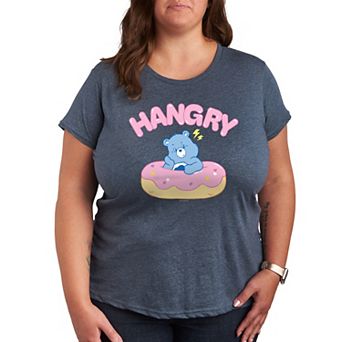 Plus Care Bears Hangry With Donut Graphic Tee