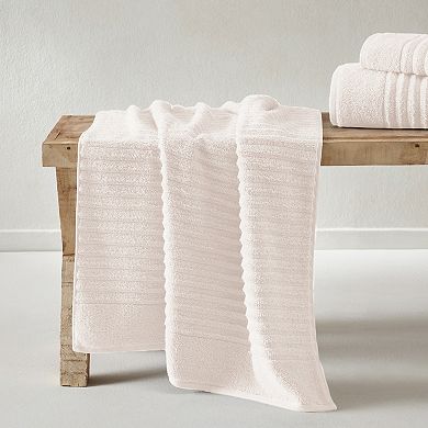 Madelinen® 6-Piece Zero Twist Combed Cotton Textured Bath Towel Set