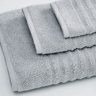 Madelinen® 6-Piece Zero Twist Combed Cotton Textured Bath Towel Set