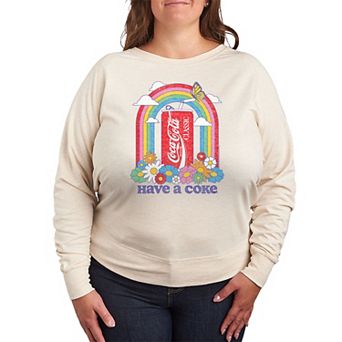 Plus Size Coca-Cola Have A Coke Rainbow French Terry Long Sleeve Tee