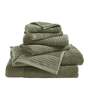 Madelinen® 6-Pack Featherspun Cotton Quick-Dry Bath Towel Set