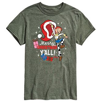Disney / Pixar's Toy Story 4 Jessie Men's Merry Christmas Y'all Graphic Tee