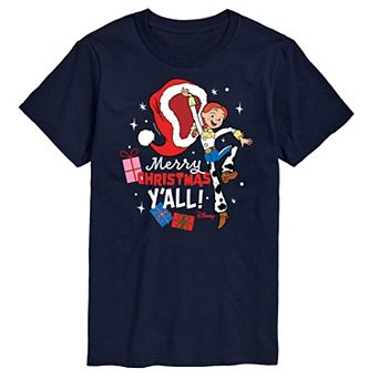 Disney / Pixar's Toy Story 4 Jessie Men's Merry Christmas Y'all Graphic Tee