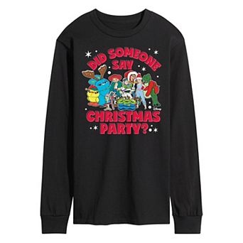 Disney / Pixar's Toy Story 4 Men's Christmas Party Long Sleeve Graphic Tee