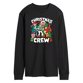 Disney / Pixar's Toy Story 4 Men's Christmas Crew Long Sleeve Graphic Tee