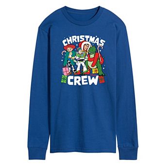 Disney / Pixar's Toy Story 4 Men's Christmas Crew Long Sleeve Graphic Tee