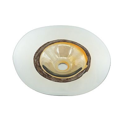 A&B Home Lovell Glass Bowl Table Decor