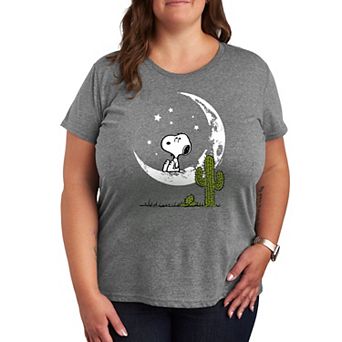 Plus Peanuts Snoopy Desert On Moon Graphic Tee