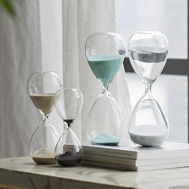 A&B Home Ferdinand White 60-Minute Hourglass Table Decor