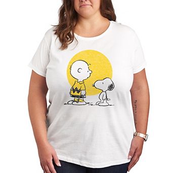 Plus Peanuts Charlie Brown & Snoopy Hearts Graphic Tee