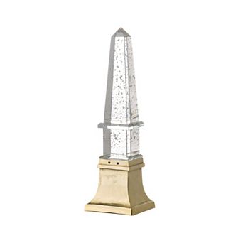 A&B Home Crystal Obelisk Decorative Lighting Table Decor