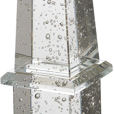 A&B Home Crystal Obelisk Decorative Lighting Table Decor
