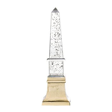 A&B Home Crystal Obelisk Decorative Lighting Table Decor