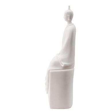 A&B Home Sitting Lady Figurine Floor Decor