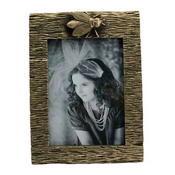 A&B Home Gold Finish Bee 5" x 7" Frame