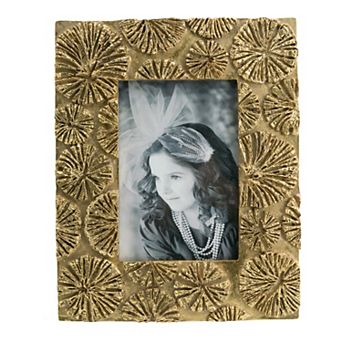 A&B Home Gold Finish 4" x 6" Textured Photo Frame