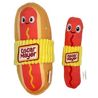 Kraft Oscar Mayer Hot Dogs Plush Dog Toys 2-Pack