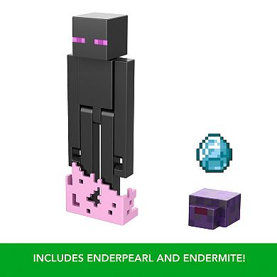 Mattel Minecraft Enderman Action Figure & Accessories 4-Piece Set