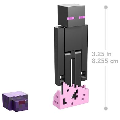 Mattel Minecraft Enderman Action Figure & Accessories 4-Piece Set