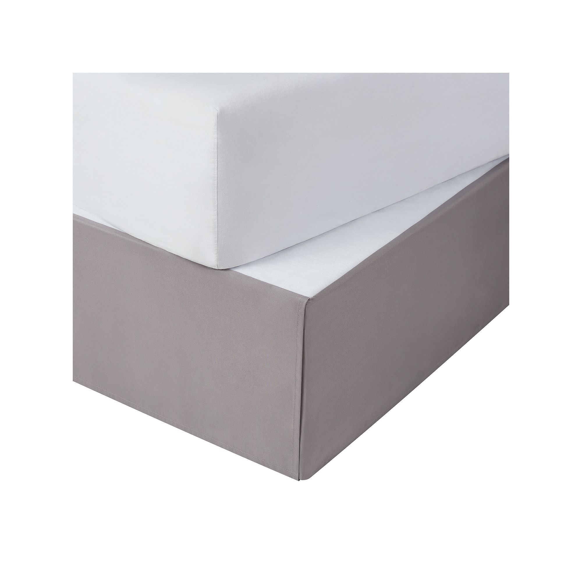 Serta® 13 Drop Flat Bedskirt, Size: Queen, Dark Gray