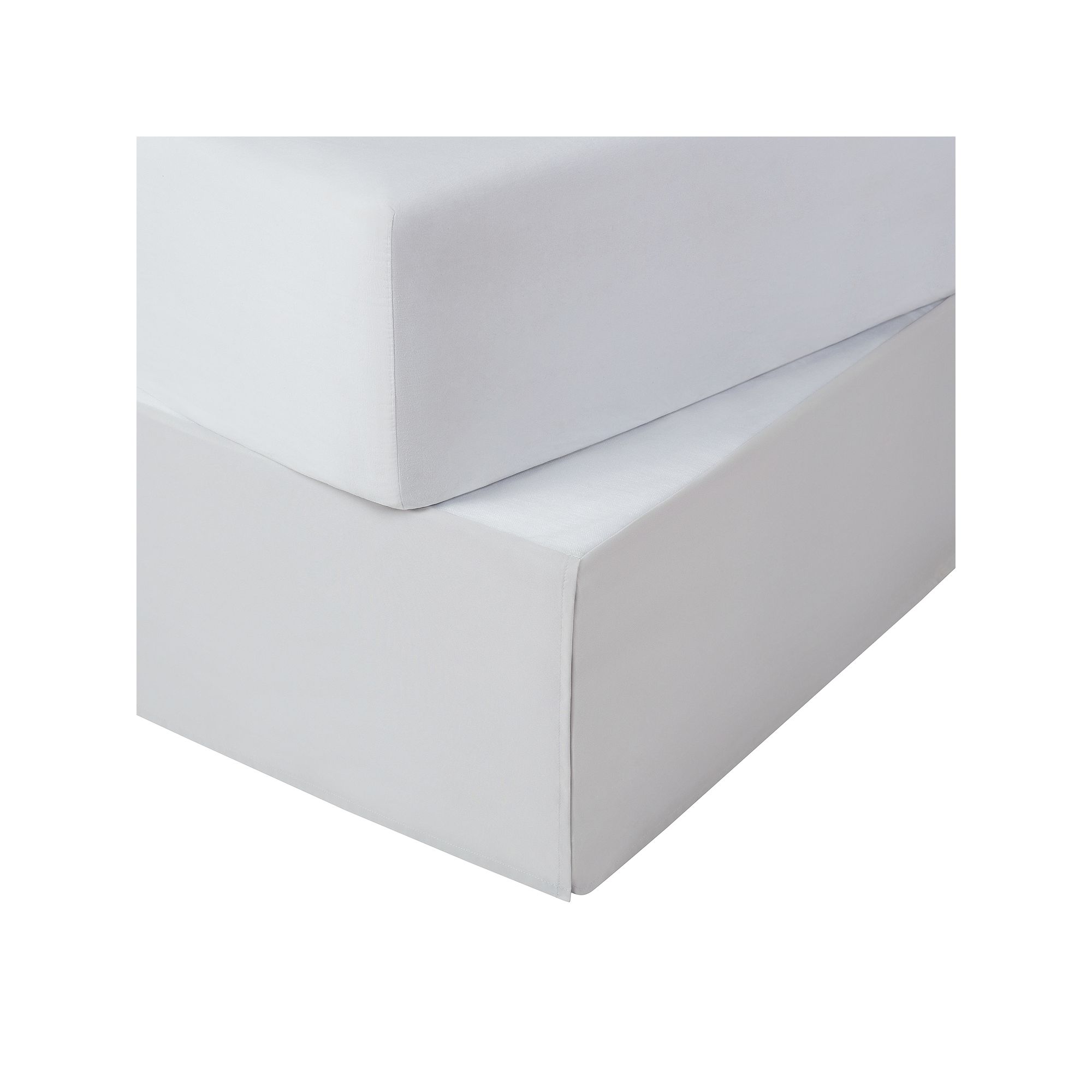 Serta® 13 Drop Flat Bedskirt, Size: Twin, Light Gray