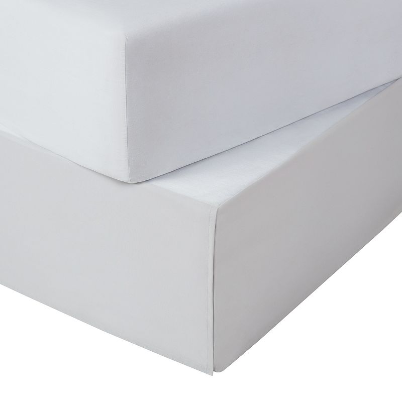 Serta® 13" Drop Flat Bedskirt, Size: Queen, Light Gray