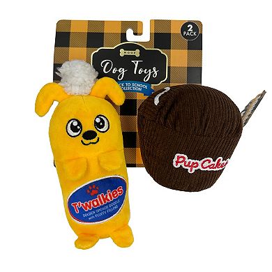 Woof Pupcakes & Twalkies 2 Pack Dog Toy Set
