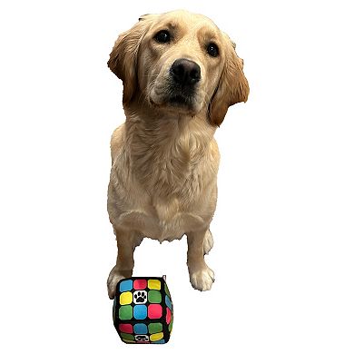 Woof Retro Puzzle Cube Dog Toy