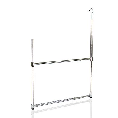 Oceanstar 2-Tier Portable Adjustable Closet Hanger Rod