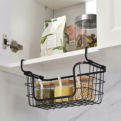 Oceanstar Stackable Metal Wire Storage Basket Set for Pantry, Countertop, Kitchen or Bathroom, Set of 3