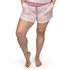 Women s Leopard Print Lounge Shorts Kohls