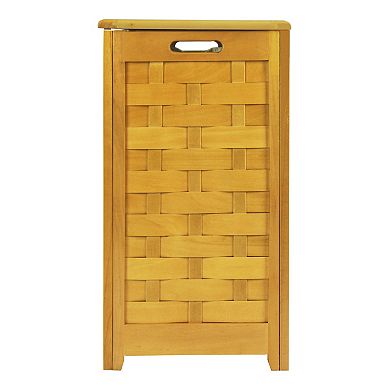 Oceanstar Rectangular Laundry Wood Hamper