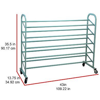 Oceanstar 5-Tier Metal Shoe Rack