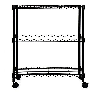 Oceanstar Portable 2-Tier Metal Rolling File Cart