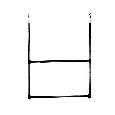 Oceanstar 2-Tier Portable Adjustable Closet Hanger Rod
