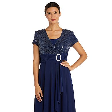 Women's R&M Richards Cascade Wrap Dress