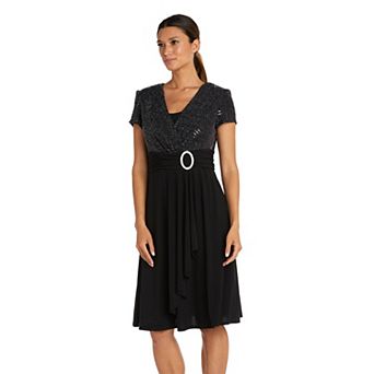 Women's R&M Richards Cascade Wrap Dress