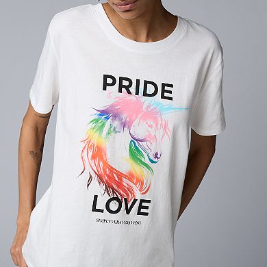 Women's Simply Vera Vera Wang Pride Graphic Tee