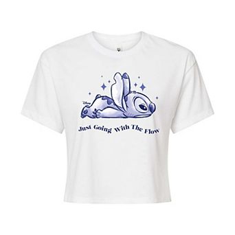 Juniors' Lilo & Stitch Go With The Flow Graphic Tee